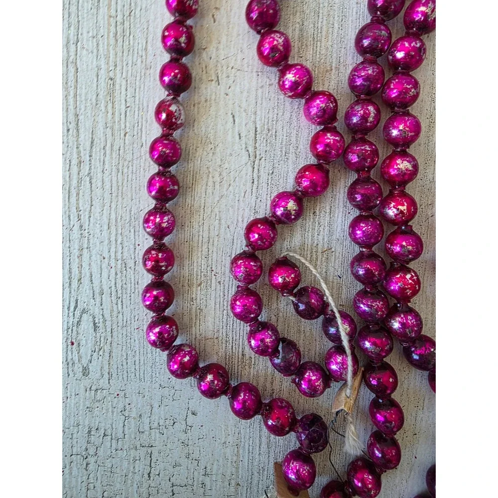 Antique purple mercury glass Garland 108
